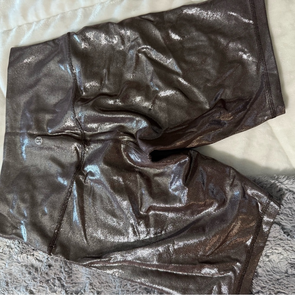 Lululemon Shiny Metallic Shorts